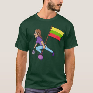 T-shirt Drapeau lituanien de curling