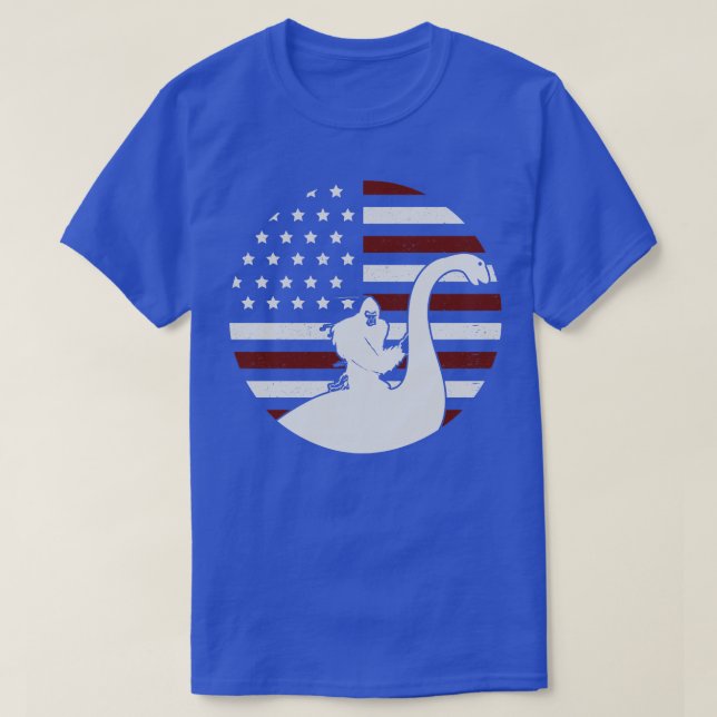 T-shirt Drapeau Loch Ness Usa (Design devant)