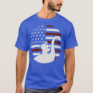 T-shirt Drapeau Loch Ness Usa
