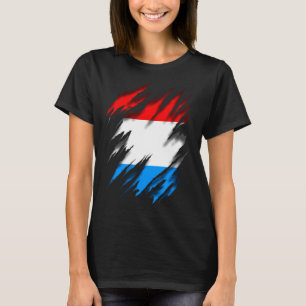 T-shirt Drapeau Luxembourg