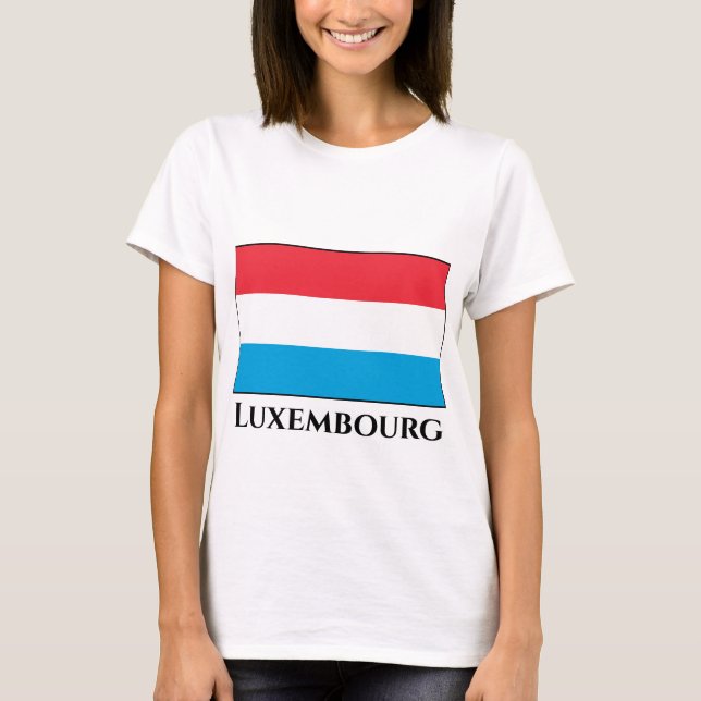 T-shirt Drapeau Luxembourg (Devant)