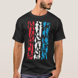 T-shirt Drapeau luxembourgeois fait de poisson - Design de
