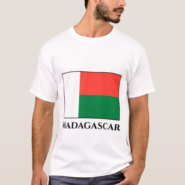 T-shirt Drapeau Madagascar (Devant)