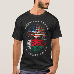 T-shirt Drapeau malgache de croissance américaine