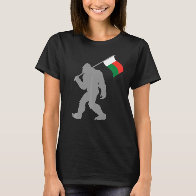 T-shirt Drapeau Malgache Sur Drapeau Madagascar (Devant)