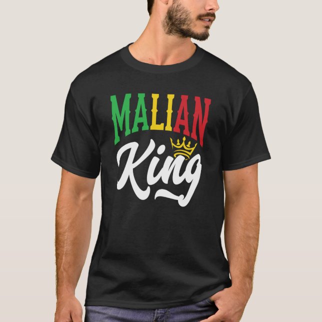 T-shirt Drapeau Malien Mali Malien (Devant)