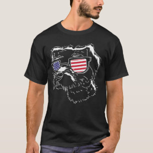 T-shirt Drapeau maltais américain 4 juillet
