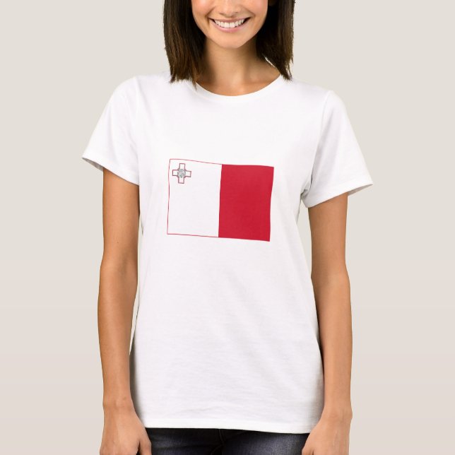T-shirt Drapeau Malte (Devant)