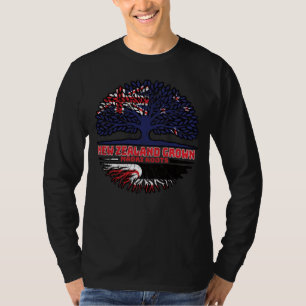 T-shirt Drapeau Maori Nouvelle-Zélande des racines d'arbre