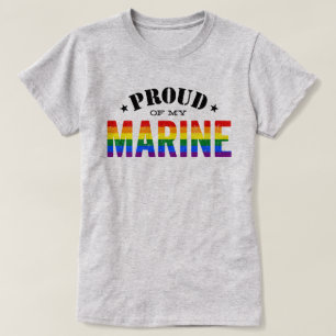 T-shirt Drapeau marin d'arc-en-ciel de gay pride
