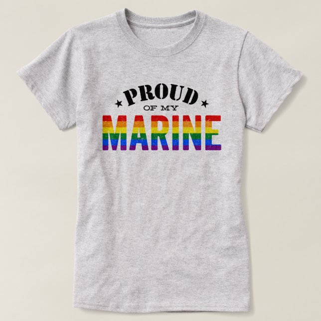 T-shirt Drapeau marin d'arc-en-ciel de gay pride (Design devant)