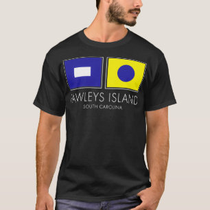 T-shirt Drapeau marin de l'île de Pawleys Caroline du Sud