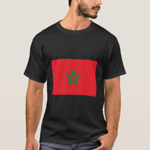T-shirt Drapeau marocain moderne