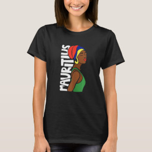 T-shirt Drapeau Maurice Maurice Patrimoine africain E
