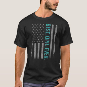 T-shirt Drapeau Meilleur Opa Un Père Américain Pour Les Pè