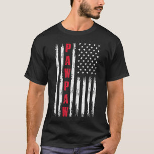 T-shirt Drapeau Meilleur Pawpaw jamais Us pour Stepdad Fat
