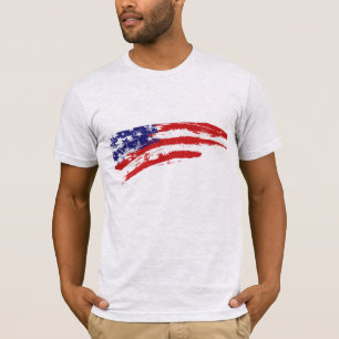 T-shirt Drapeau Mens Bella Canvas T-Shirt-USA