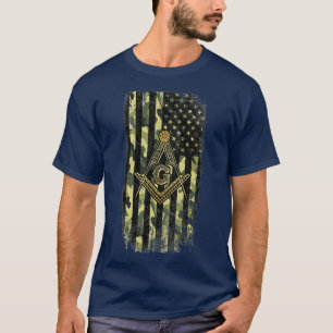 T-shirt Drapeau Mens Masonic Flag Freemason