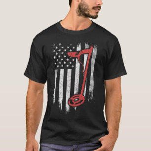 T-shirt Drapeau métallique détectant le drapeau américain