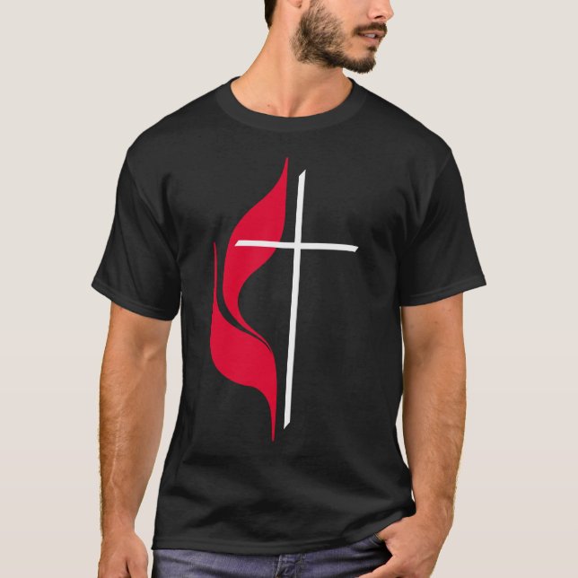 T-shirt Drapeau méthodiste méthodiste méthodiste protestan (Devant)