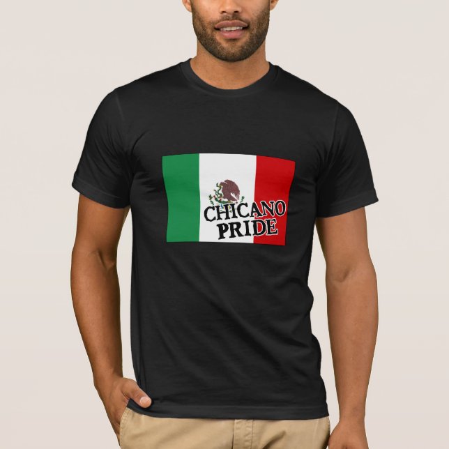 T-shirt Drapeau mexicain de fierté chicano (Devant)