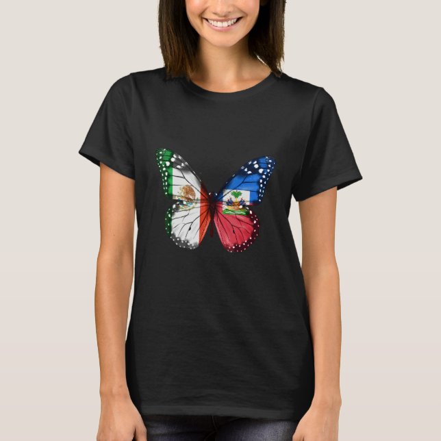 T-shirt Drapeau mexicain haïtien (Devant)