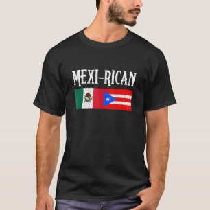 T-shirt Drapeau mexicain mexicain Porto Rico