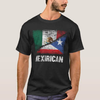 T-shirt Drapeau mexicain porto-ricain mexicain