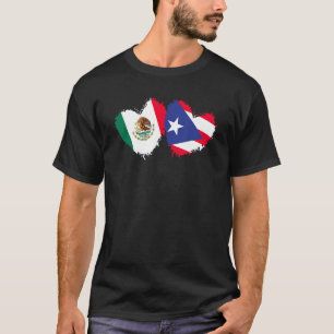 T-shirt Drapeau mexicain Porto Rico Mexique Porto Rico Lo