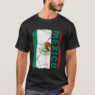 T-shirt Drapeau mexicain vintage Mexique Fierté Racines Pa
