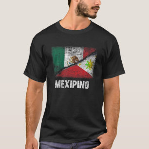 T-shirt Drapeau mi-mexicain mi-philippin Mexique Philippin