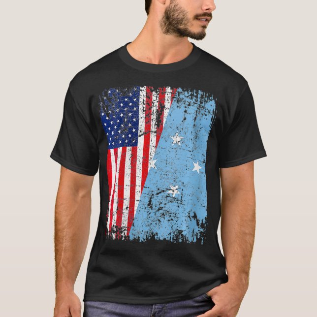 T-shirt Drapeau MICRONÉSIEN MICRO-ORIGINAL MICR (Devant)