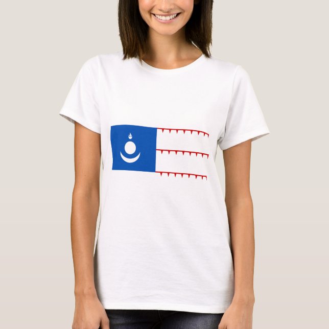T-shirt Drapeau mongol d'empire (Devant)
