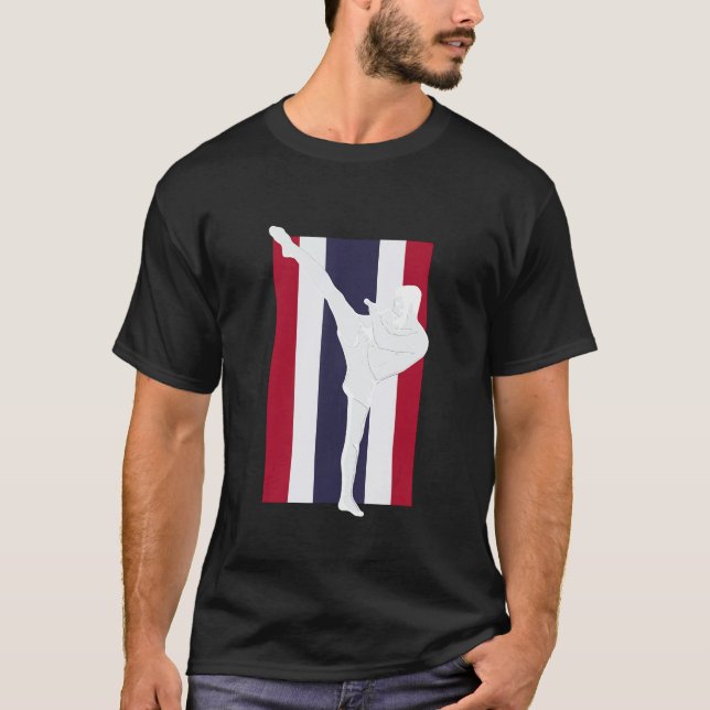 T-shirt Drapeau Muay Thai Thaïlande (Devant)