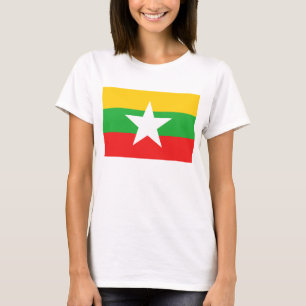 T-Shirt Drapeau Myanmar x Carte
