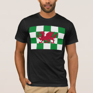 T-shirt Drapeau mystique de dragon celtique rouge du Pays