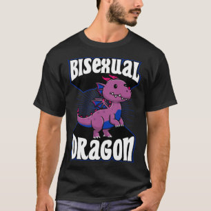 T-shirt Drapeau mythique Bisexuel Dragon LGBTQ