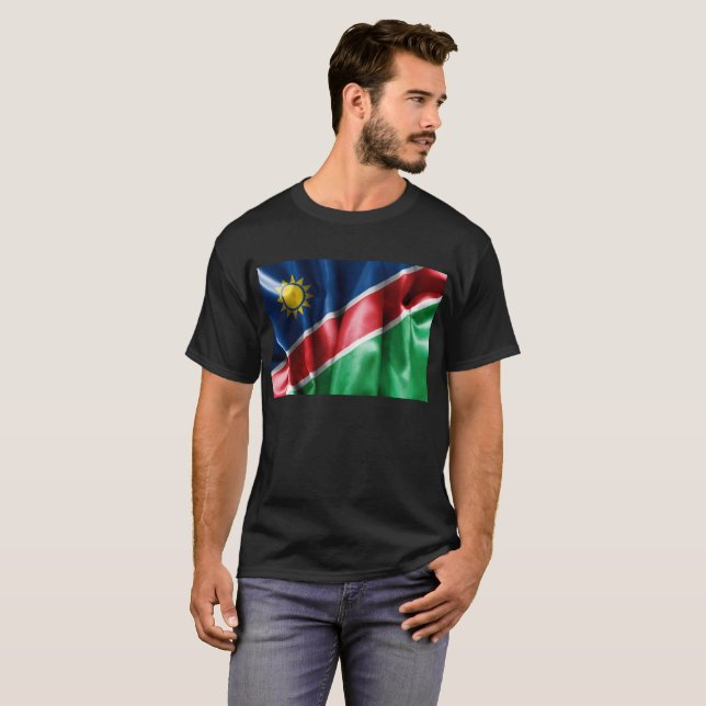 T-shirt Drapeau Namibie (Devant entier)