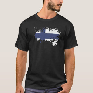 T-shirt Drapeau national de Finlande souvenir pour les fem