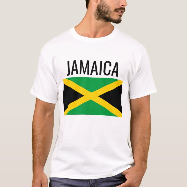 T-shirt Drapeau national de Jamaïque // Pays du monde (Devant)