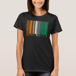 T-shirt Drapeau national de la Côte d'Ivoire souvenir pour