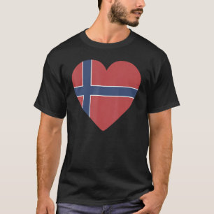 T-shirt Drapeau national de la Norvège souvenir pour homme