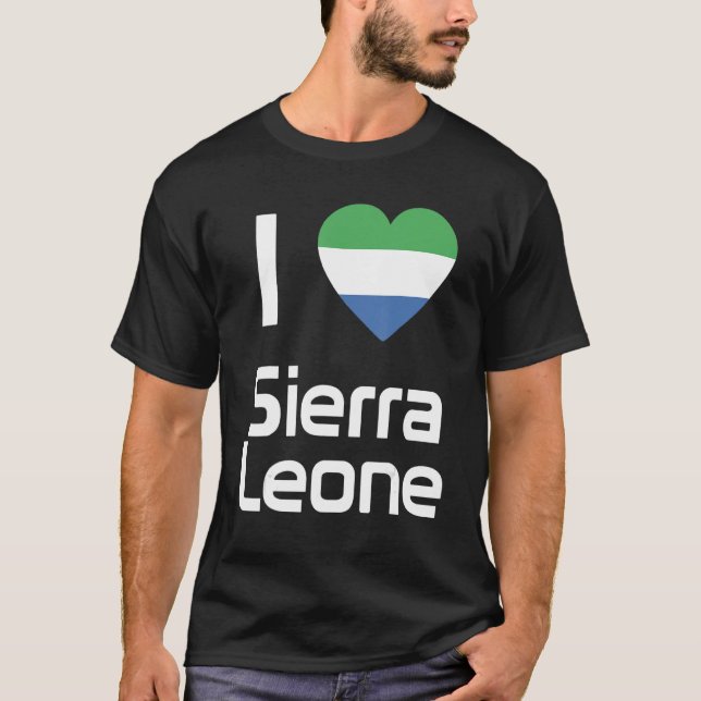T-shirt Drapeau national de la Sierra Leone souvenir pour  (Devant)