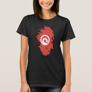 T-shirt Drapeau national de la Tunisie souvenir pour homme