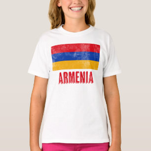 T-shirt Drapeau national de l'Arménie (Regarder la masse)
