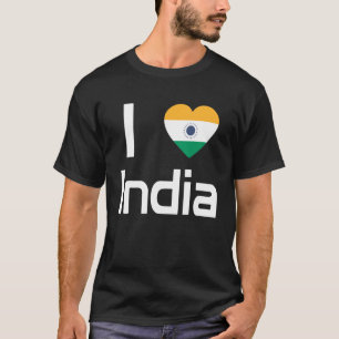 T-shirt Drapeau national de l'Inde souvenir pour les femme