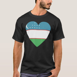 T-shirt Drapeau national de l'Ouzbékistan souvenir pour le