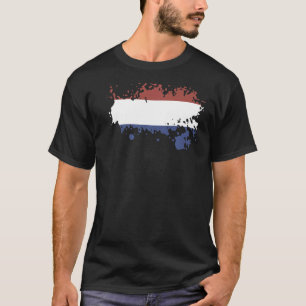 T-shirt Drapeau national de Pays-Bas souvenir pour les fem
