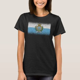 T-shirt Drapeau national de Saint-Marin souvenir pour les