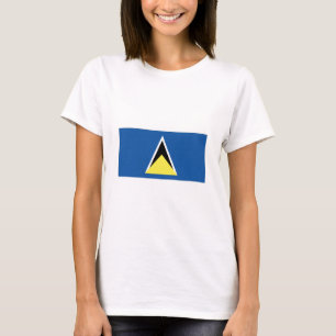 T-shirt Drapeau national de Sainte-Lucie